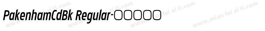 PakenhamCdBk Regular字体转换